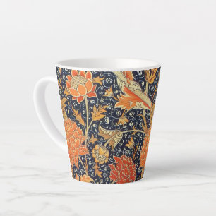 Caneca De Café Latte William Morris Cray Floral Art Nouveau Pattern
