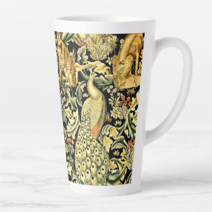 Caneca De Café Latte William Morris Forest Tapeçaria Fox Hare Peacock