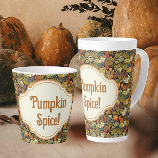 Caneca De Café Latte William Morris Outono Abobrinha de especiarias Per