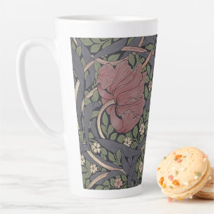 Caneca De Café Latte William Morris Pimpernel Vintage Pattern Latte Mug
