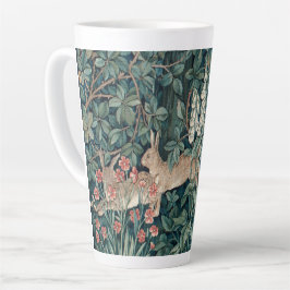 Caneca De Café Latte William Morris Woodland Coelhos de Tapeçaria