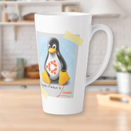 Caneca De Café Latte Windows Ubuntu Linux Tux atualizado