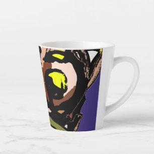 Caneca De Café Latte Wolf e Moon