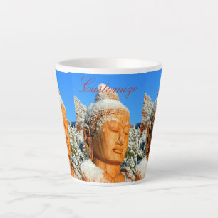 Caneca De Café Latte Wooden Buddha em Snow Thunder Cove