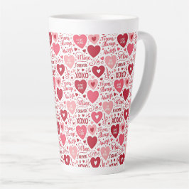 Caneca De Café Latte XOXO & Sempre Minha