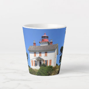 Caneca De Café Latte Yaquina Bay Lighthouse, Newport, Oregon