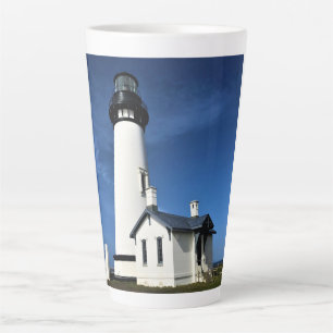 Caneca De Café Latte Yaquina Head Lighthouse, Newport, Oregon