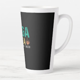 Caneca De Café Latte Yoga Lover Ioga E Chá São Tudo O Que Preciso
