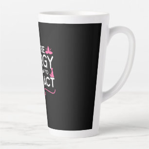 Caneca De Café Latte Yoga Lover Seja A Energia Que Você Quer Atrair