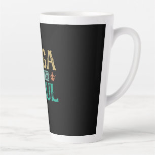 Caneca De Café Latte Yoga Lover   Yoga Heals The Soul