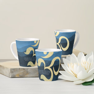 Caneca De Café Latte Yoga Meditation Instrutor Life Coach OM Cita La