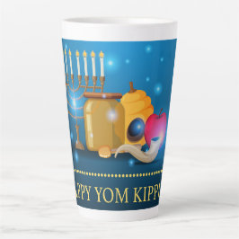 Caneca De Café Latte Yom Kippur