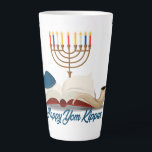 Caneca De Café Latte Yom Kippur Latte Mug<br><div class="desc">Yom Kippur Se você gosta de café com bebendo,  um latte,  não apenas um pouco,  então essa caneca é para você! Na moda e pronto para suas personalizações,  ele se tornará facilmente uma parte essencial do seu dia.</div>