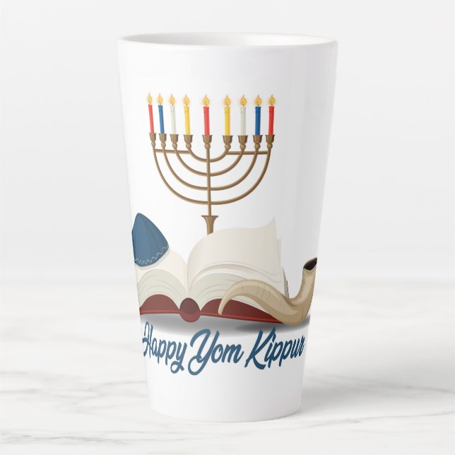 Caneca De Café Latte Yom Kippur Latte Mug (Frente)