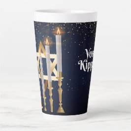 Caneca De Café Latte Yom Kipur