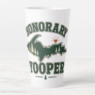 Caneca De Café Latte Yooper Honorário - Península Superior de Michigan