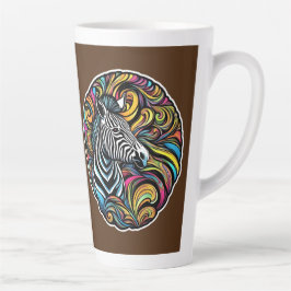 Caneca De Café Latte Zebra 1