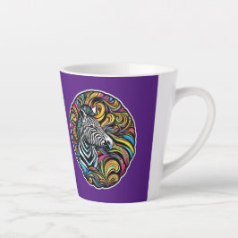 Caneca De Café Latte Zebra 1