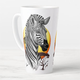 Caneca De Café Latte Zebra African Savanna Wild Animal