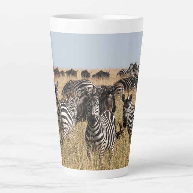 Caneca De Café Latte Zebra do Grant (Frente)