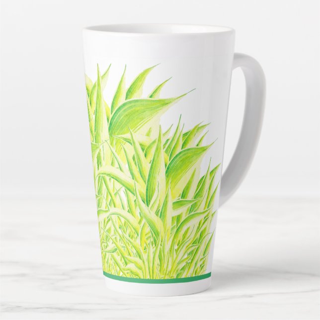 Caneca De Café Latte Zebra Iris em uma Lata Grande (Ângulo direito)