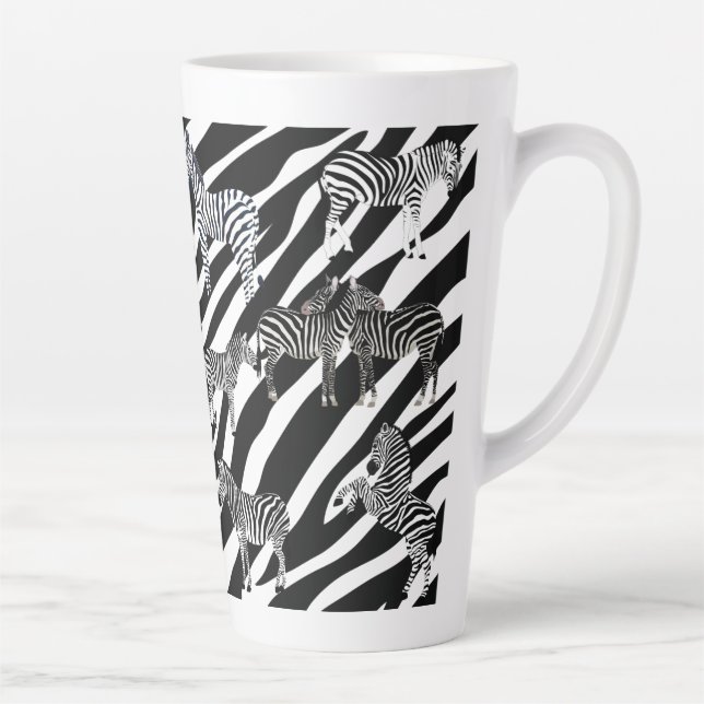Caneca De Café Latte Zebra Latte Mug (Direita)