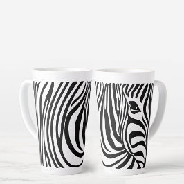 Caneca De Café Latte Zebra Stripe Zebra Cup