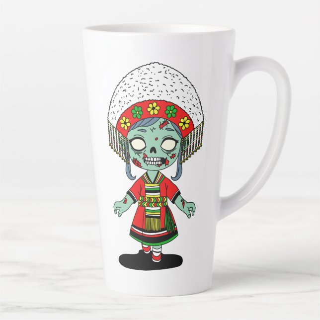 Caneca De Café Latte Zombie Cute Taiwan (Direita)