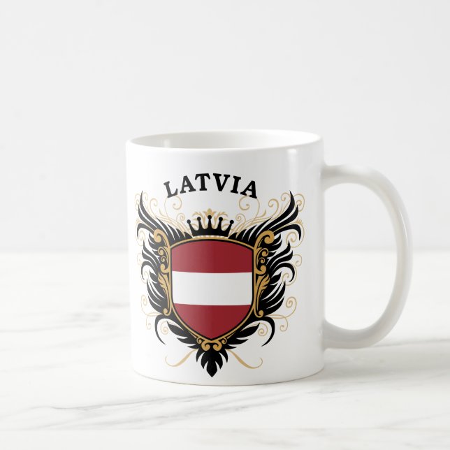 Caneca De Café Latvia (Direita)