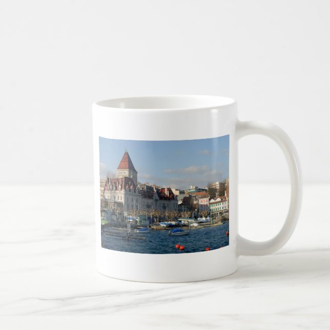 Caneca De Café Lausanne Suiça (Direita)