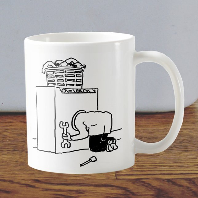 Caneca De Café Lava-Máquina de Reparação Homem-Café (Criador carregado)