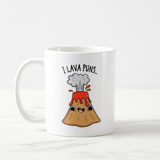 Caneca De Café Lava Torna Funny Geology Volcano Pun (Esquerda)