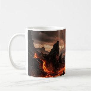 Caneca De Café Lava Vulcânica