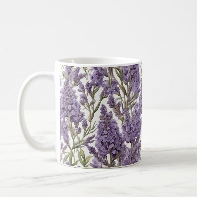 Caneca De Café Lavanda (Esquerda)
