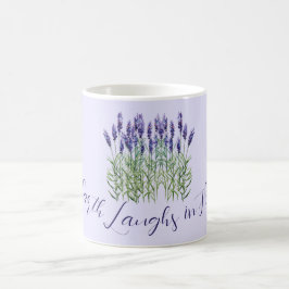 Caneca De Café Lavanda, a terra ri nas flores
