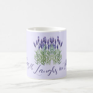 Caneca De Café Lavanda, a terra ri nas flores