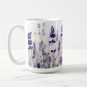 Caneca De Café Lavanda Campos de Café de 15 oz