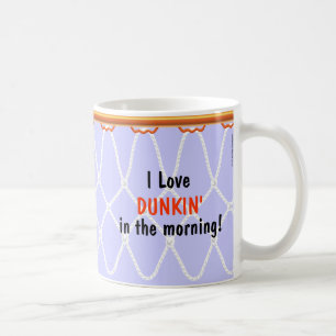 Caneca De Café Lavanda do Dunkin'_ do amor de Net_I da aro de