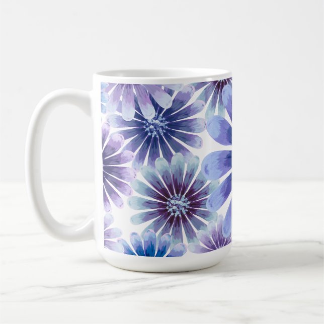 Caneca De Café Lavanda Floral (Esquerda)