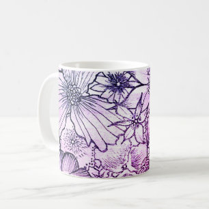 Caneca De Café Lavanda Floral Bloom