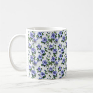 Caneca De Café Lavanda Floral Lilac