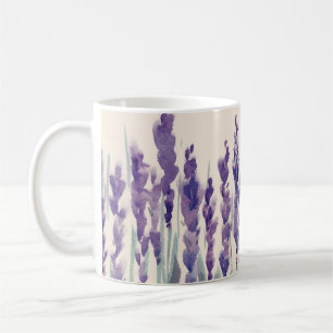 Caneca De Café Lavanda francesa: Ilustração de Aquarela