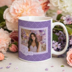 Caneca De Café Lavanda Mis Quince Photo Quinceanera Keepsaau