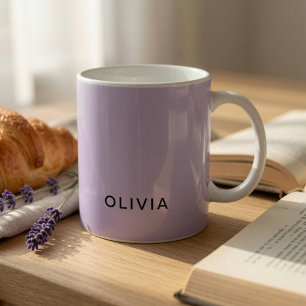 Caneca de Café Lavanda Personalizada