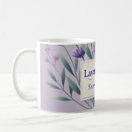 Caneca De Café Lavanda Tea AI art