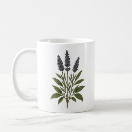 Caneca De Café Lavanda Vintage