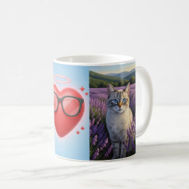 Caneca De Café Lavender Dreams: A Gaze of Serenity