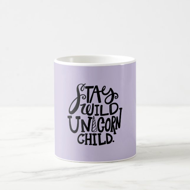 Caneca De Café Lavender Purple Wild Unicorn (Centro)