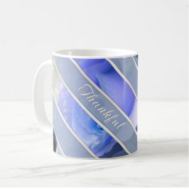 Caneca De Café Lavender Rose Thankful Message Two-Tone Coffee Mug