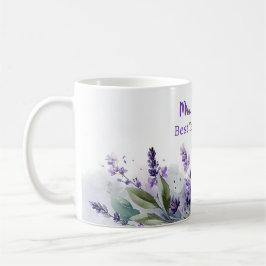 Caneca De Café Lavender Spring Floral Best Teacher Appreciation